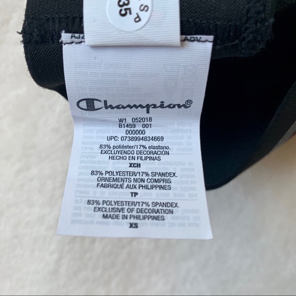 Champion black H-back triangle sports bra size XS - Picture 8 of 8